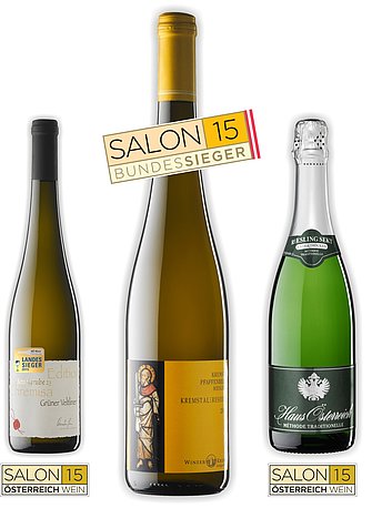 The 3 wines of Winzer Krems in "SALON ÖSTERREICH WEIN"